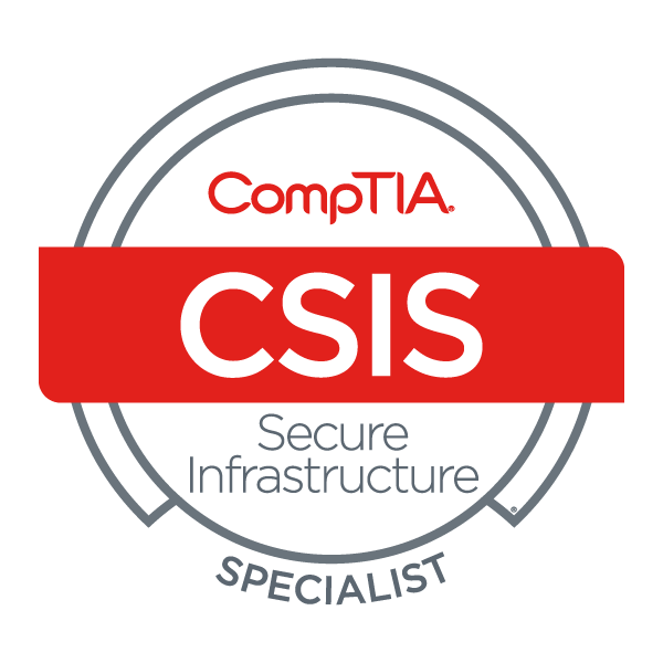 CompTIA Secure Infrastructure Specialist (CSIS) badge